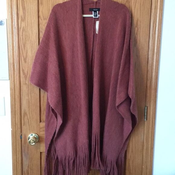 2/$30 — NEW Forever 21 Dusty Rose Shawl - Picture 1 of 4